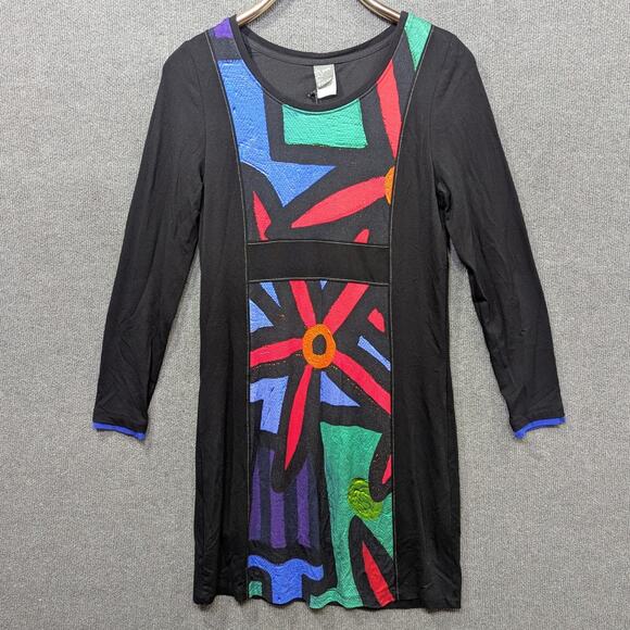 Simply Art Dolcezza Dress Womens Small Pop Art to Wear Stretch Pullover Tunic - Picture 1 of 10